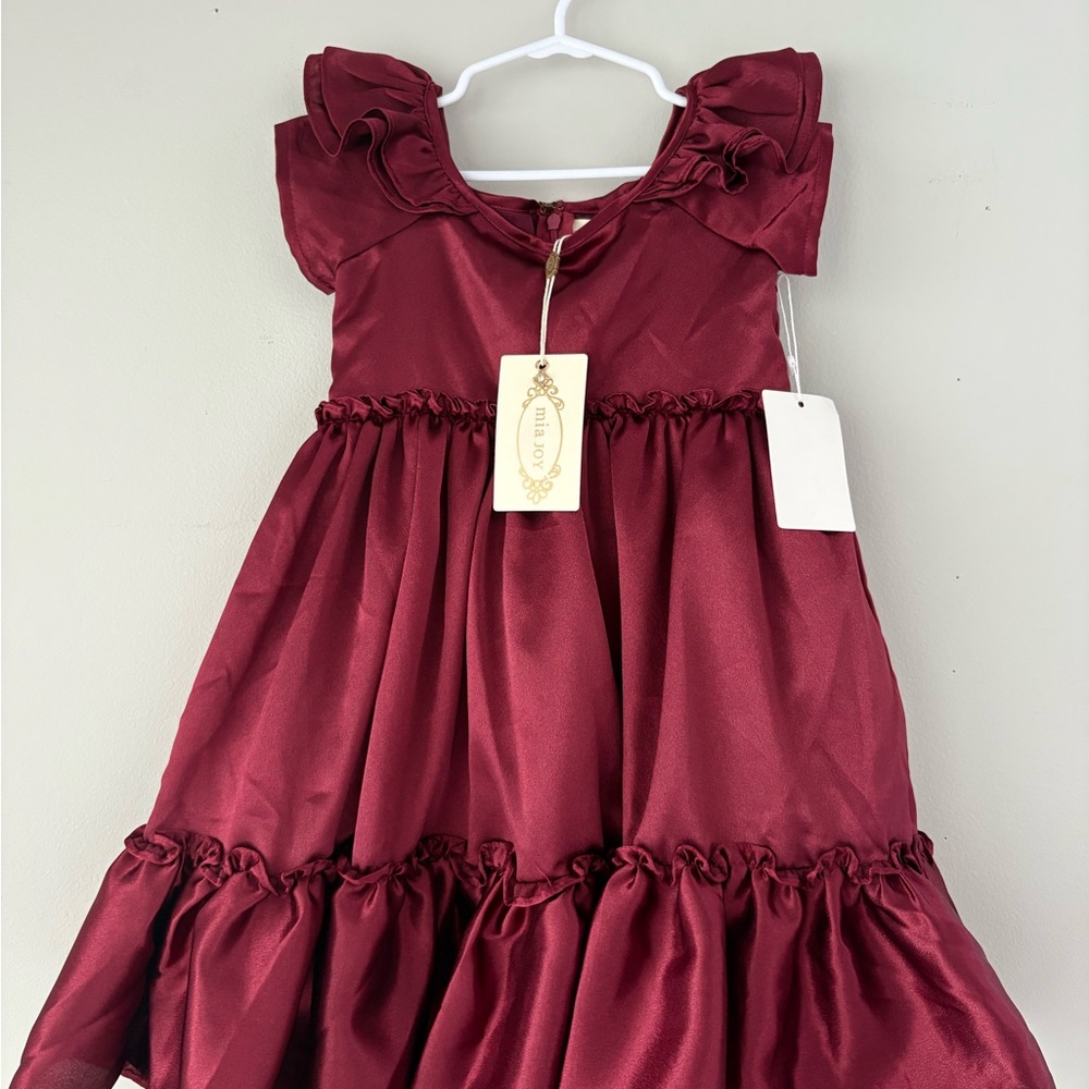NWT Mia Joy Rory Dress in Burgundy